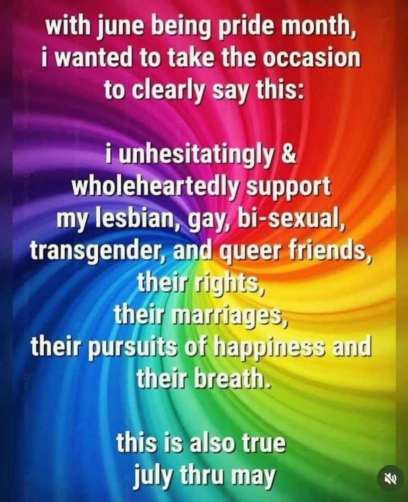 Supporting the LGBTQ community. 