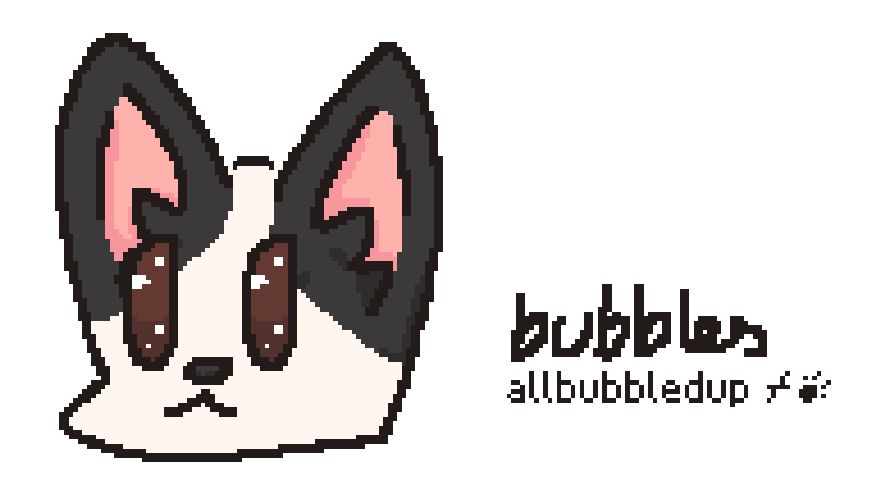 Digital art of a cat's head.