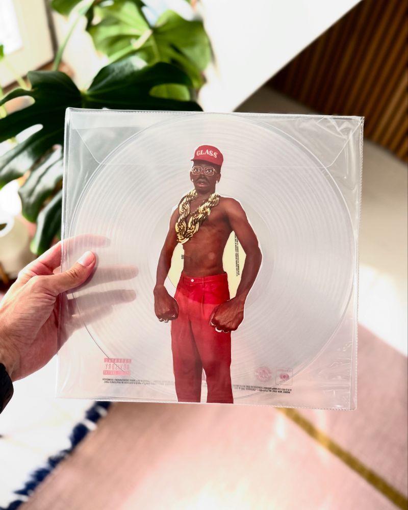 A vinyl record in my hand. It’s Tyler, The Creator’s “Don’t Tap The Glass”. 