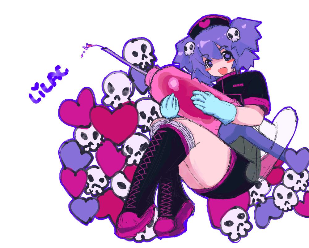 nurse with pigtails holding an oversized syringe 😊