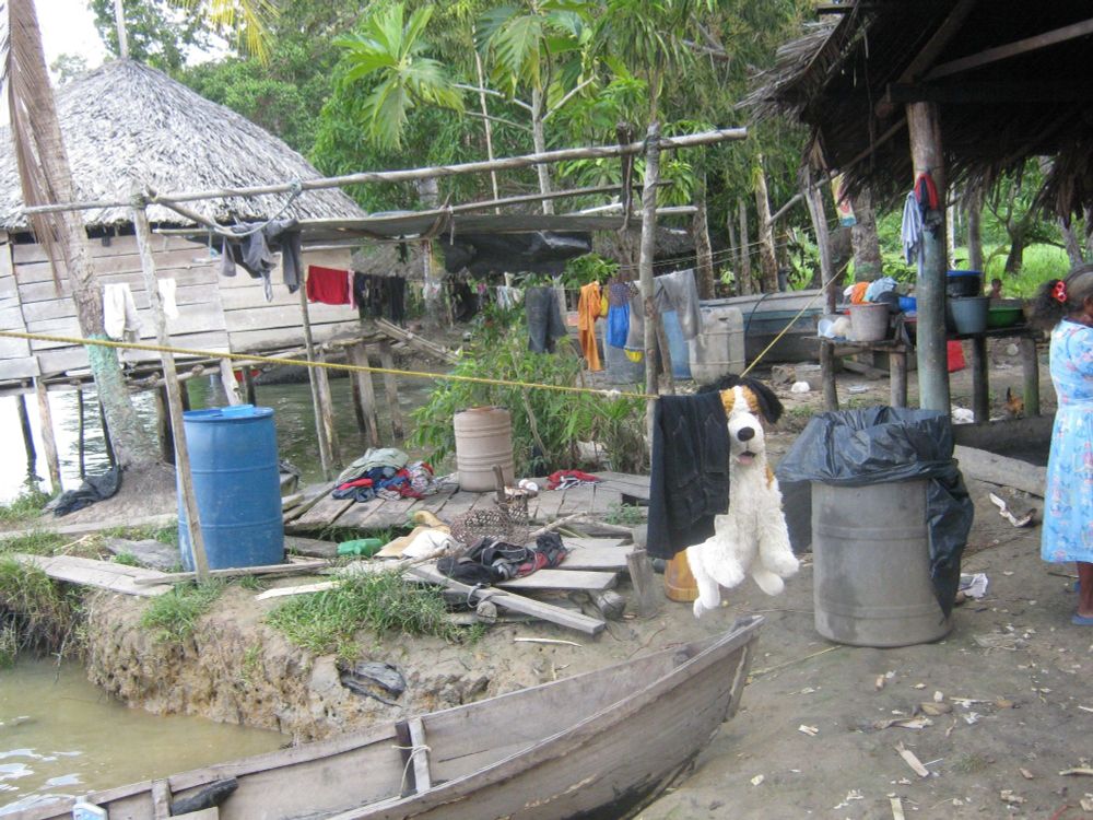 Indigenes Dorf, Venezuela.