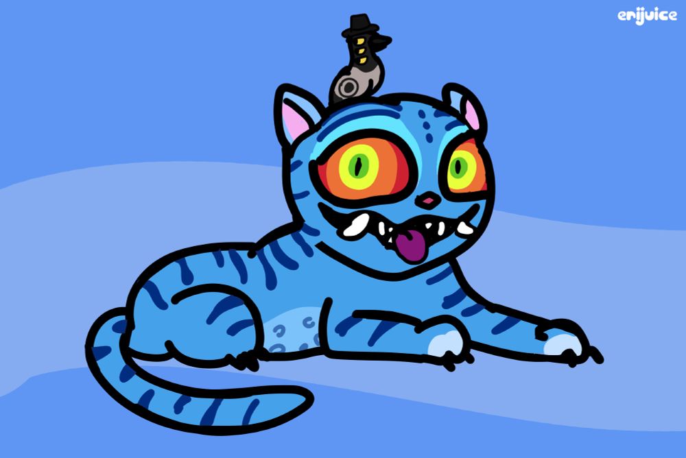 Derpy and Sussie on a blue background