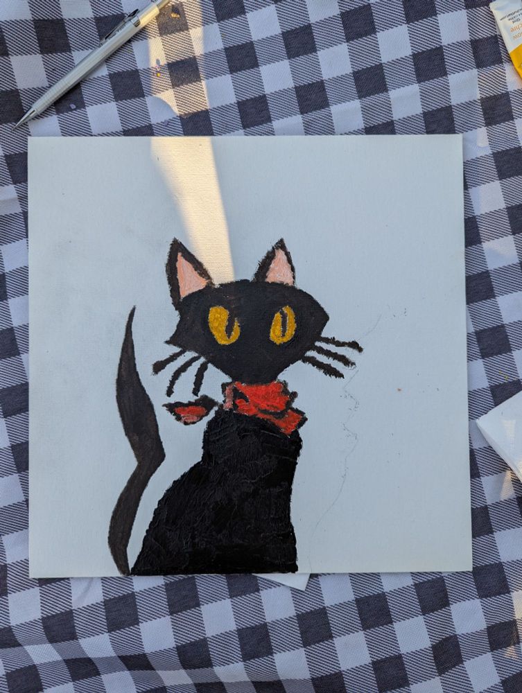 mediocre painting of sissel ghost trick