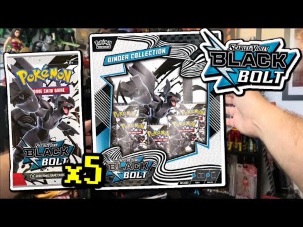 Opening NEW Pokemon Set - Black Bolt Binder Collection - Day 1 HITS!!