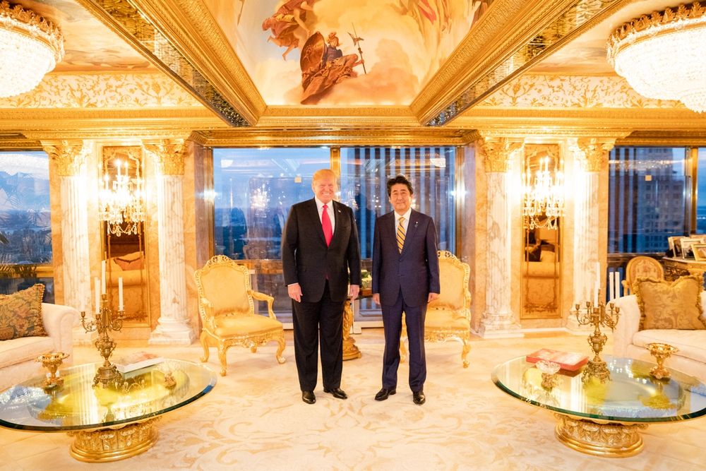 Interior of Donald Trump's New York City apartment.
