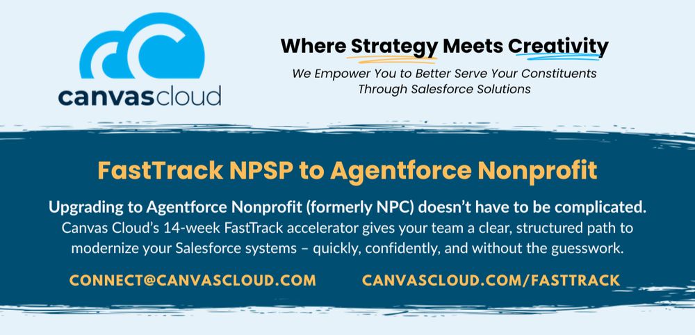Canvas Cloud helps nonprofits upgrade to Agentforce Nonprofit!