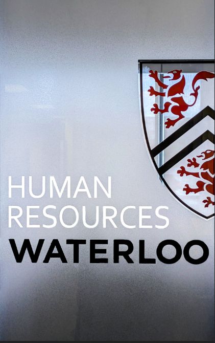 Human Resources Waterloo frosted door image