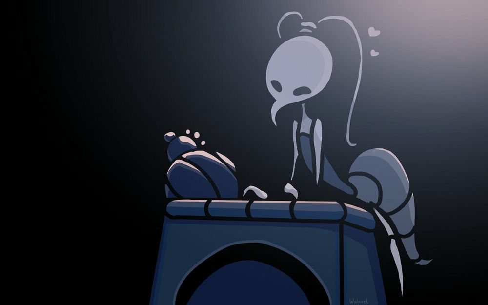 Bug shopkeeper from Hollow Knight