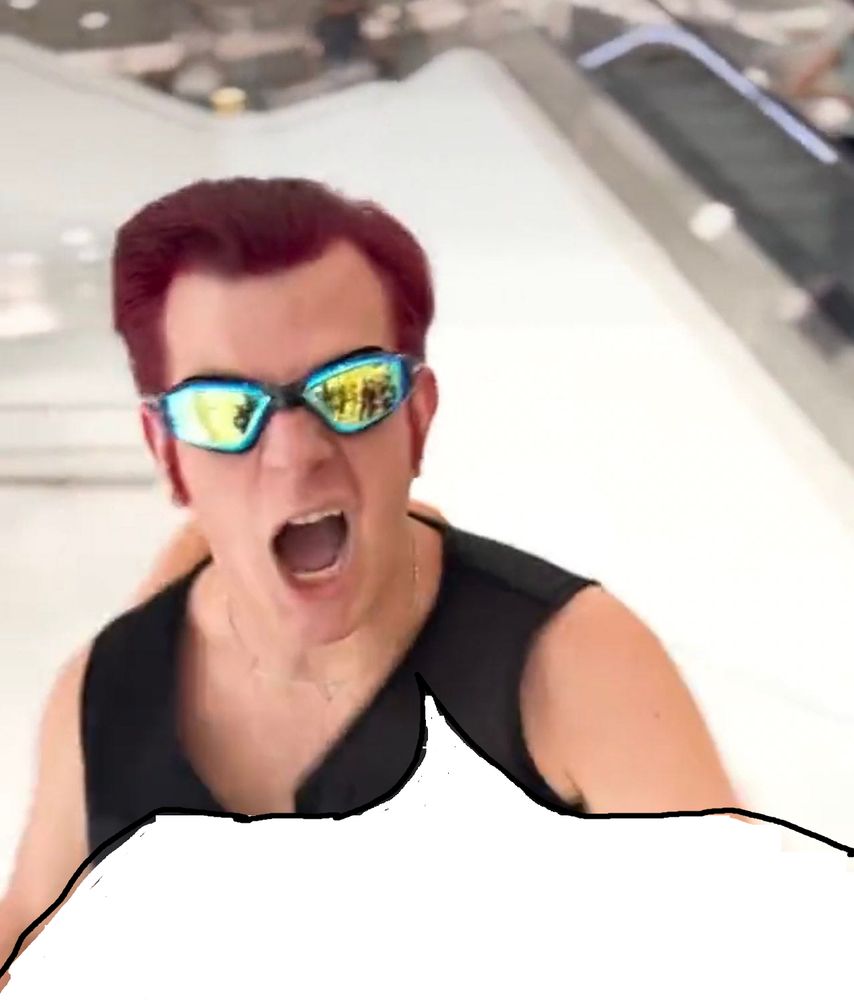 Kyle Gordon in the Planet of the Bass video, but there's a speech bubble crudely drawn in MS Paint implying he's saying the quoted post
