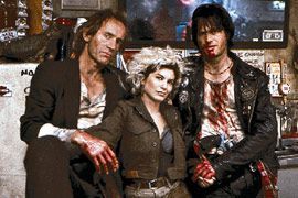 Lance Henriksen, Jeanette Goldstein, and Bill Paxton in Near Dark