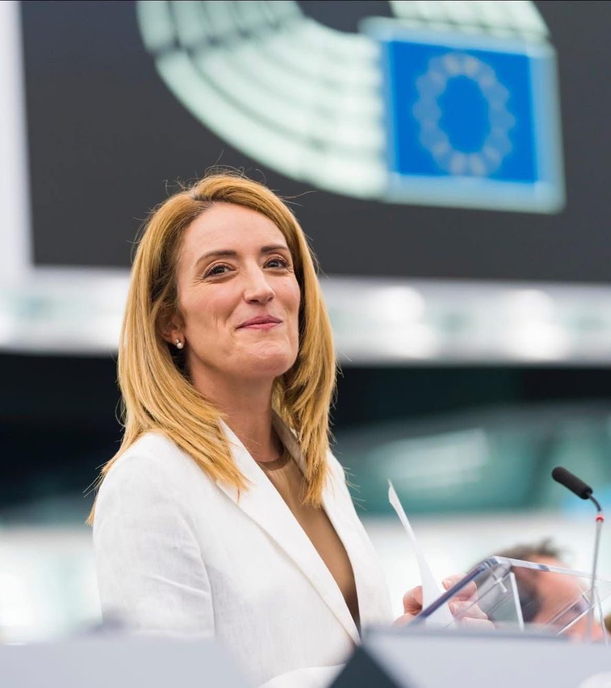 The President of the European Parliament Roberta Metsola.