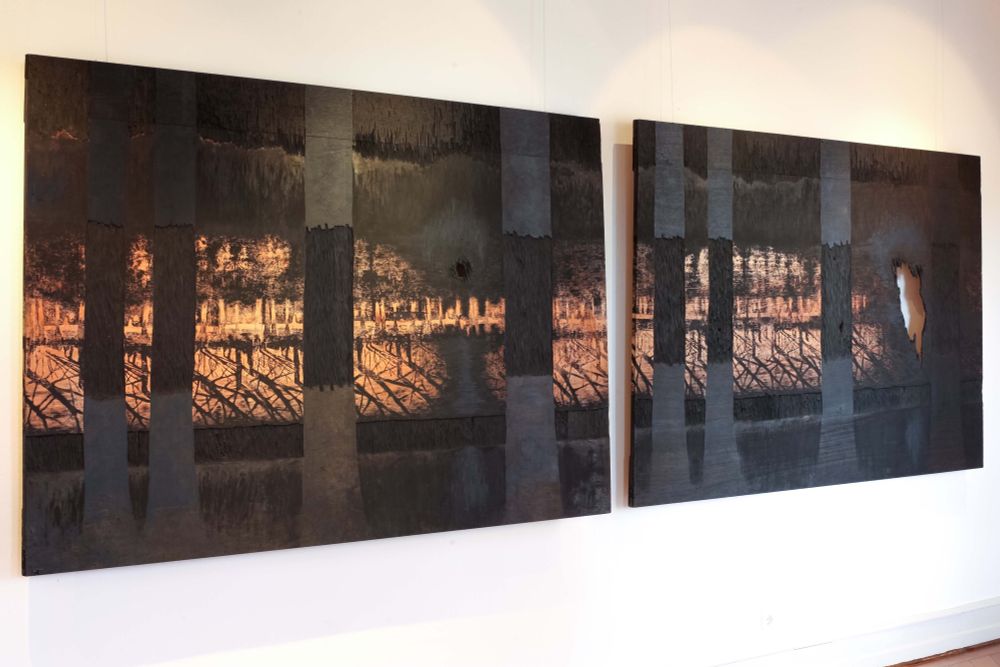 Lena Schmidts artwork “Inside” installed at Villa Streccius