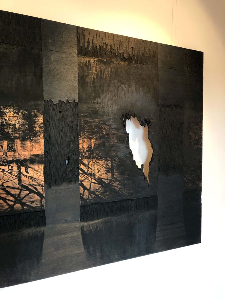 Lena Schmidts artwork “Inside” installed at Villa Streccius