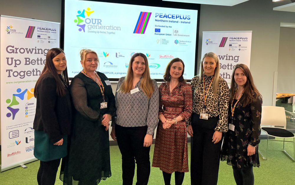 The Ulster University core team in Our Generation (2) photographed at the launch on 13th Nov 2024.