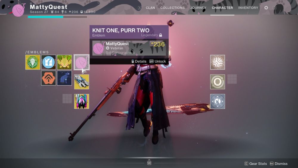 A cat emblem