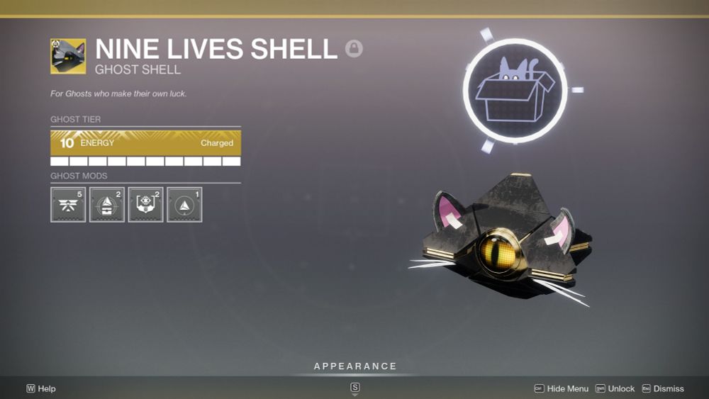 A cat ghost shell