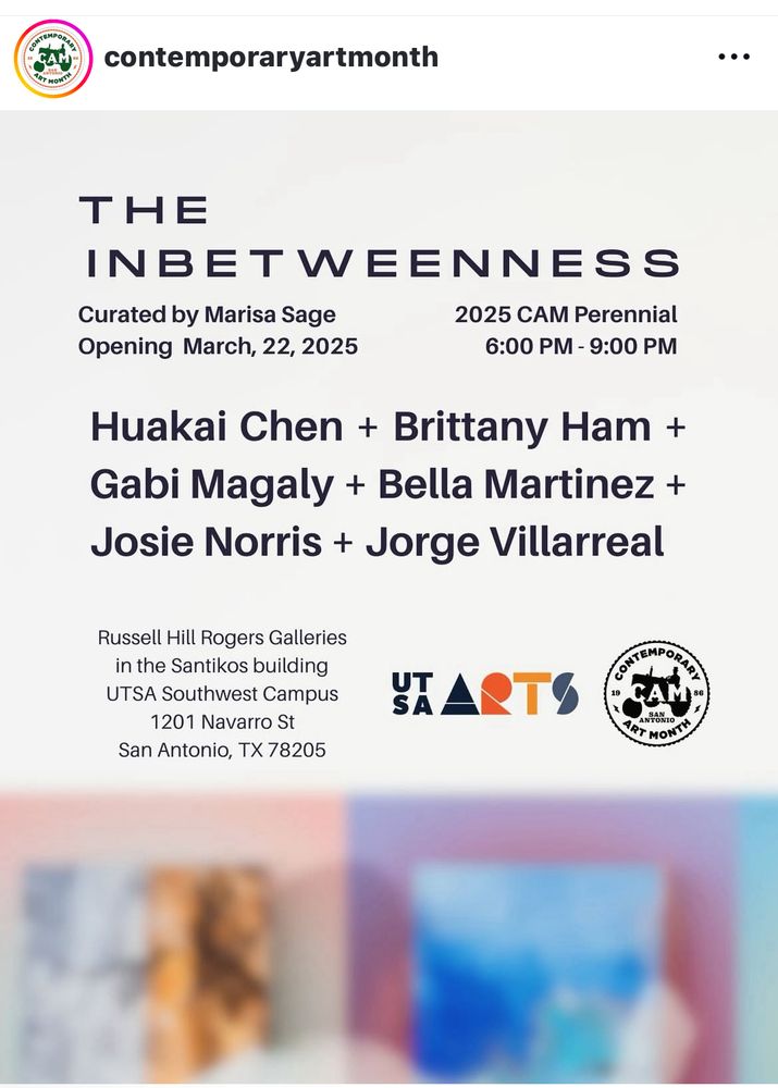 Screen shot of Contemporary Art Month’s Instagram. In our first quarter— we at interloper have had the privilege of hosting Huakai Chen and Gabi Magaly!