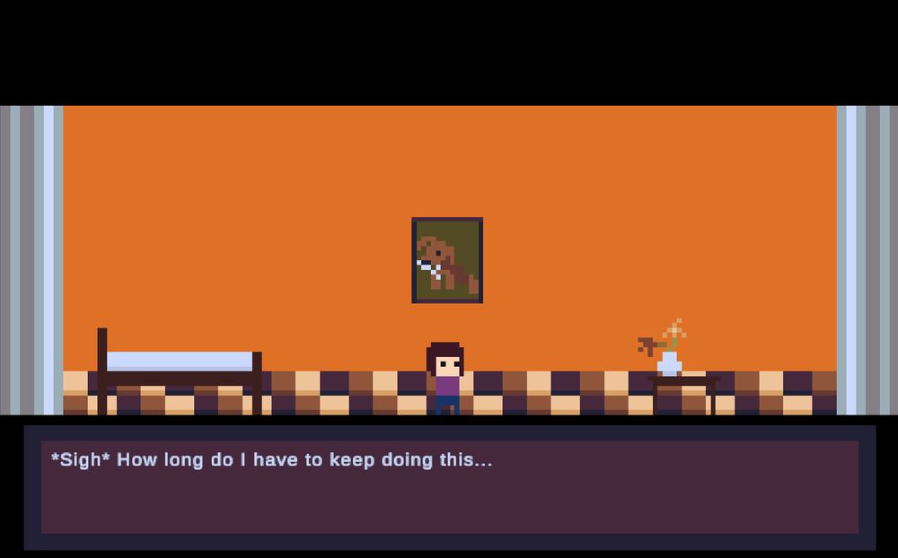 A screenshot of Timeless, a game jam project.