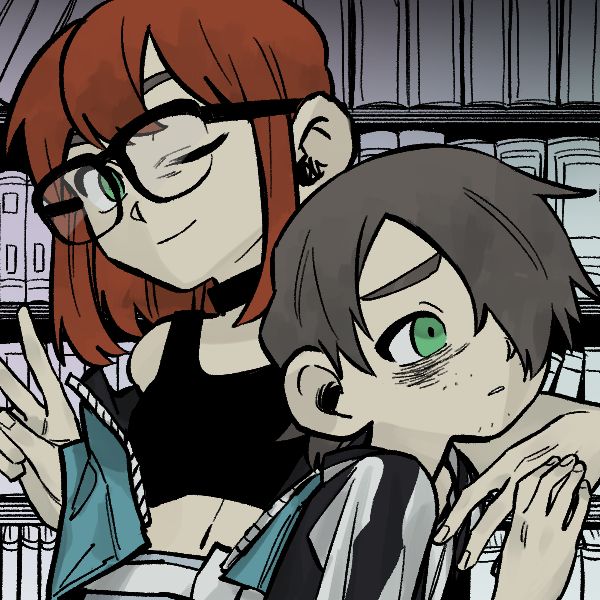 Picrew representing post transition and pre transition me.