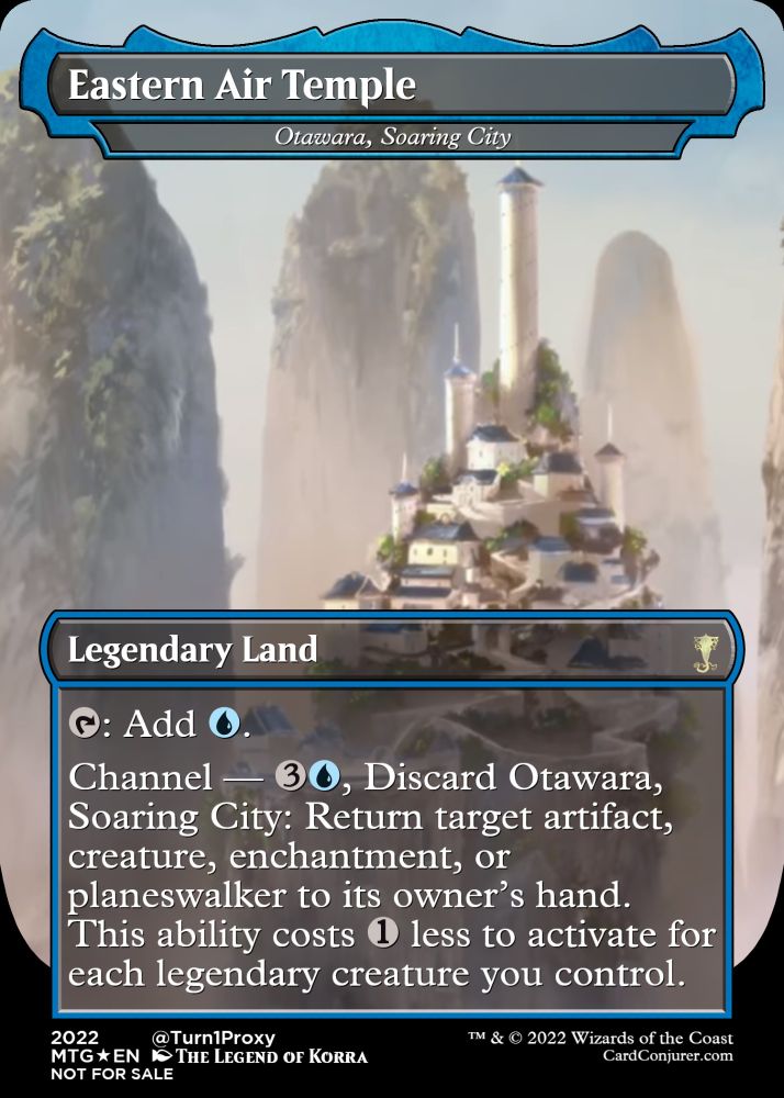 Altered Magic card: Otawara, Soaring City as Eastern Air Temple