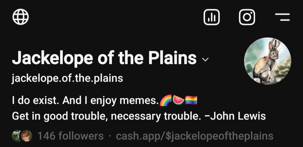 Threads header for Jackelope of the Plains. Description in my own header.