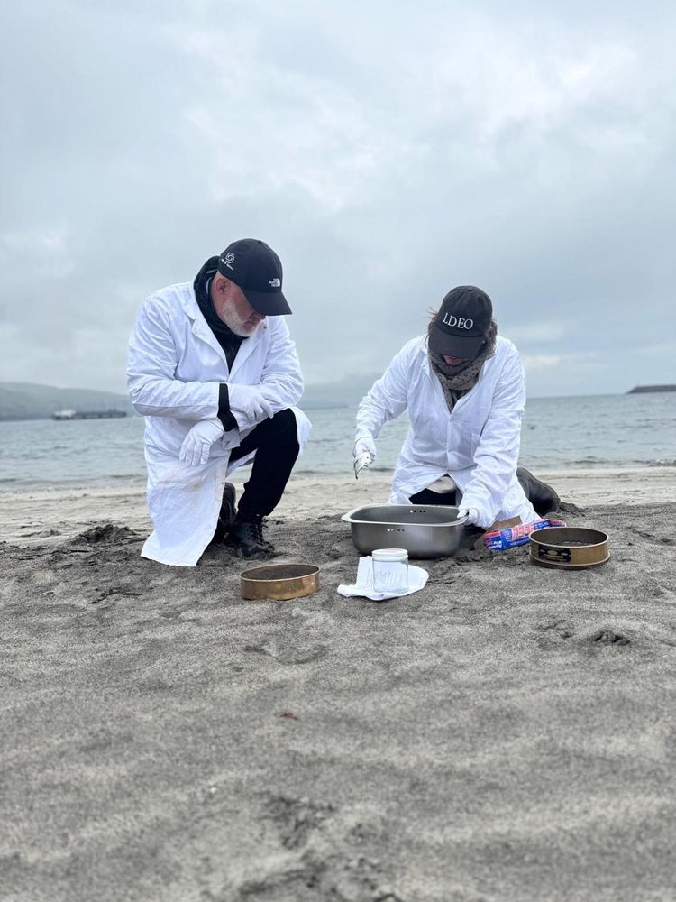 The team collects 13 samples across a range of remote lake and coastal locations. Photo courtesy of Mission Spiritus.