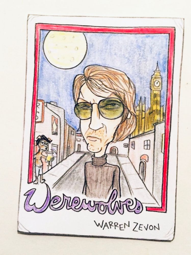 Zevon with werewolf outside Trader Vic’s