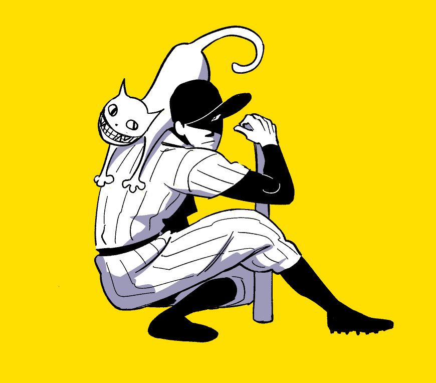 Drawing of The Batter and Judge from OFF