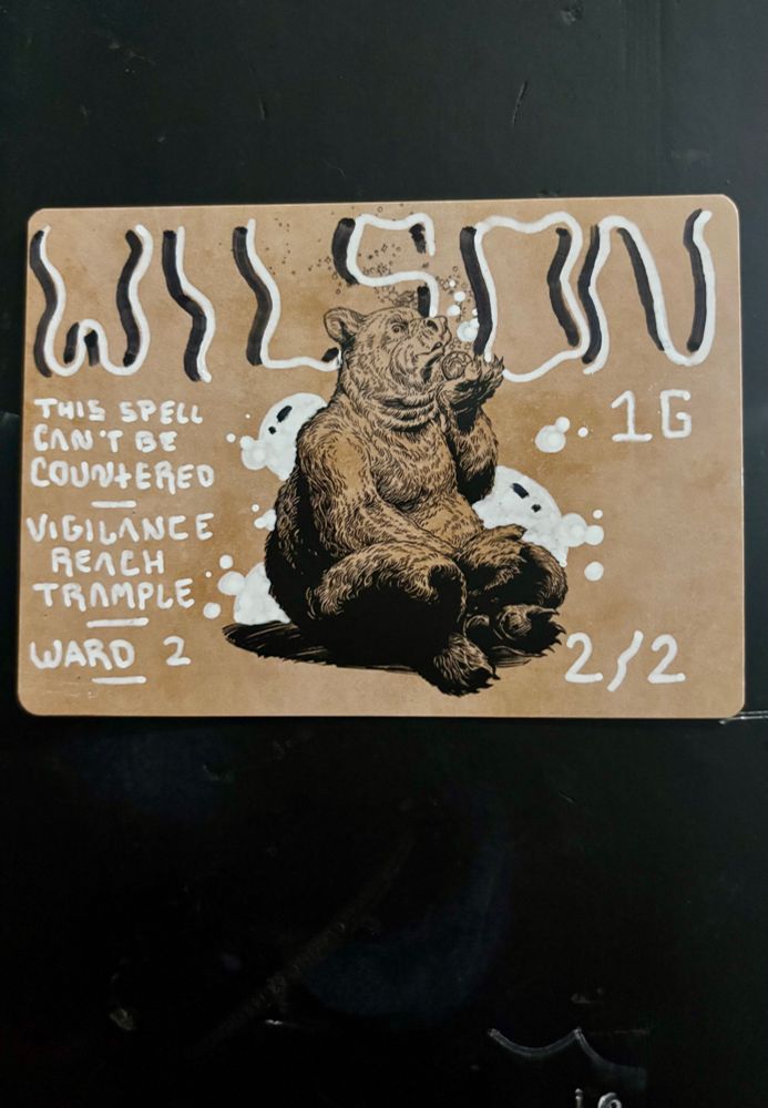 bear

(Wilson refined grizzly alter using the art cqrd)
