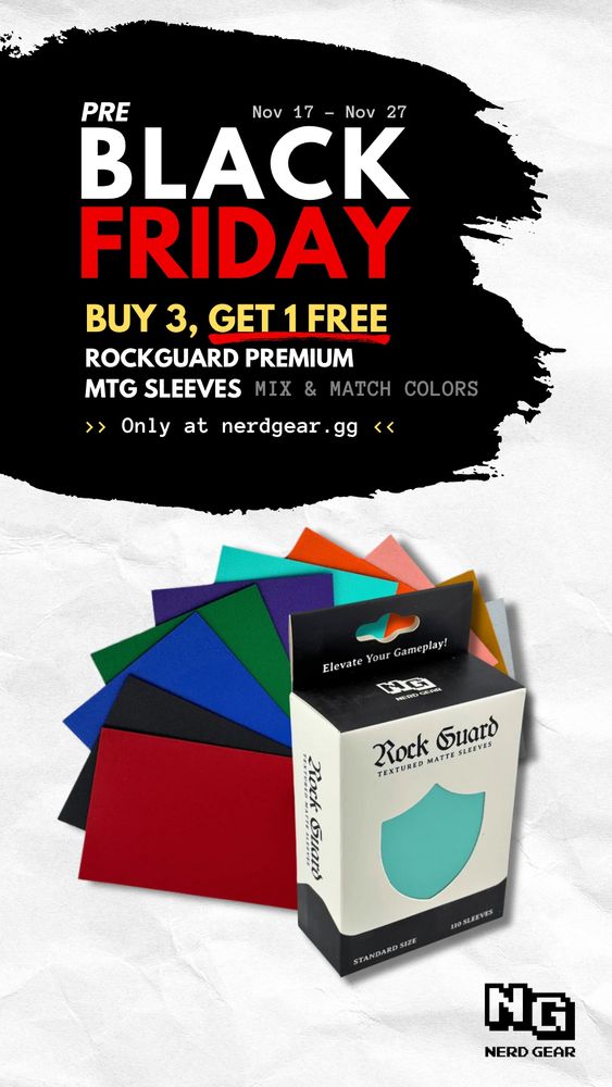 Nerdgear’s Pre-Black Friday sleeve offer of buy 3 get one free!