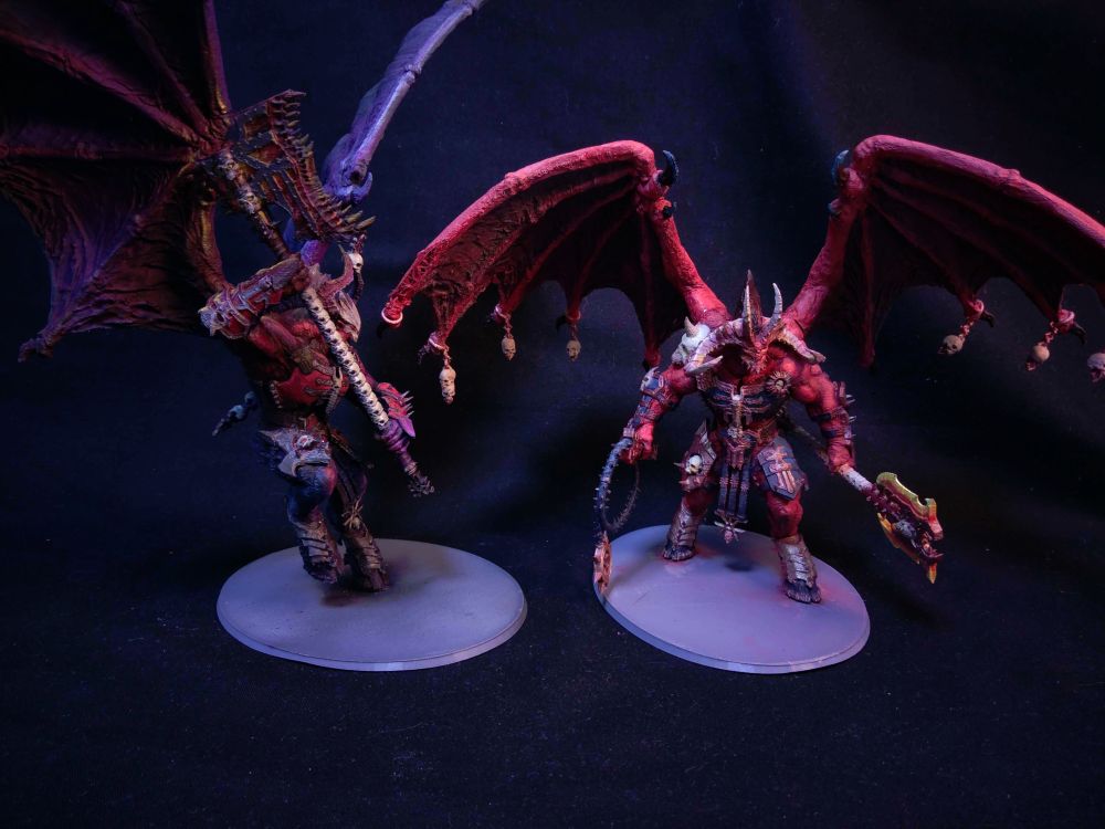 Two bloodthirsters painted