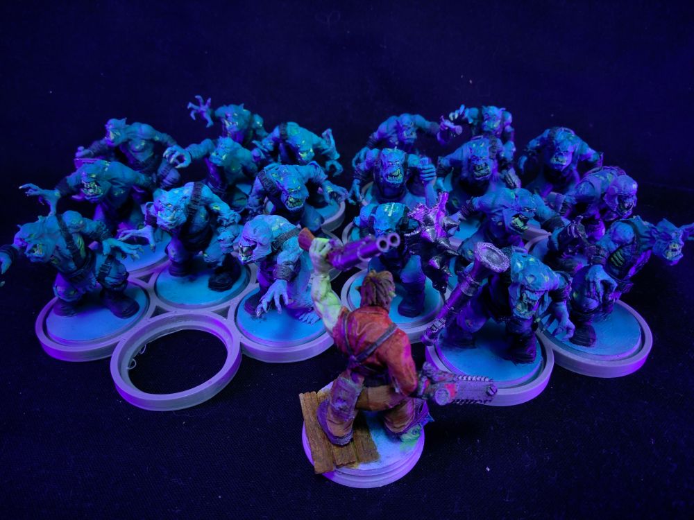 20 new zombie orks facing against Ash williams looking ork. Is this some kind of army of orkness?