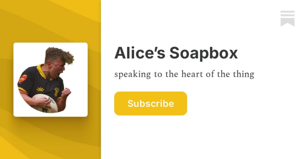 Alice’s Soapbox | Alice Soper | Substack