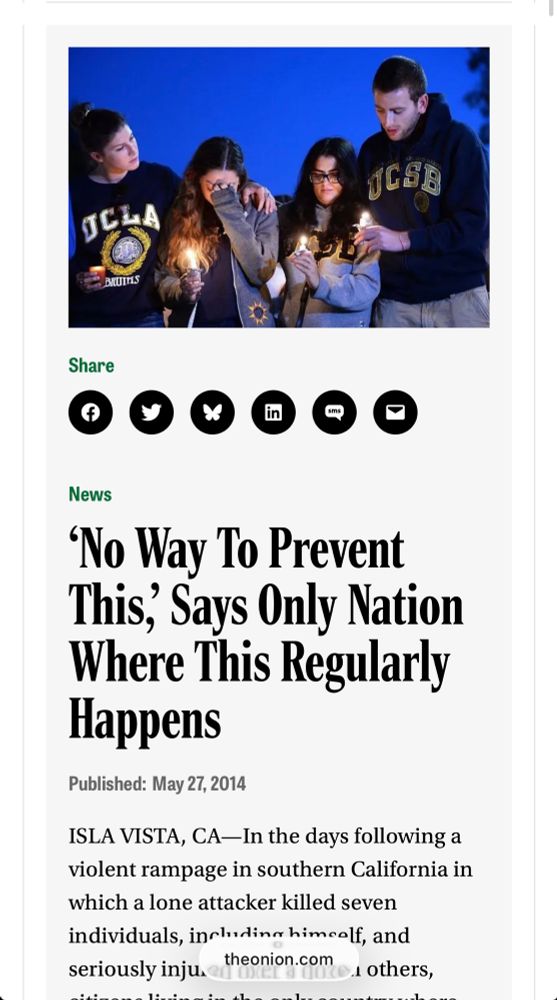 ‘No Way To Prevent This,’ Says Only Nation Where This Regularly Happens Onion article
