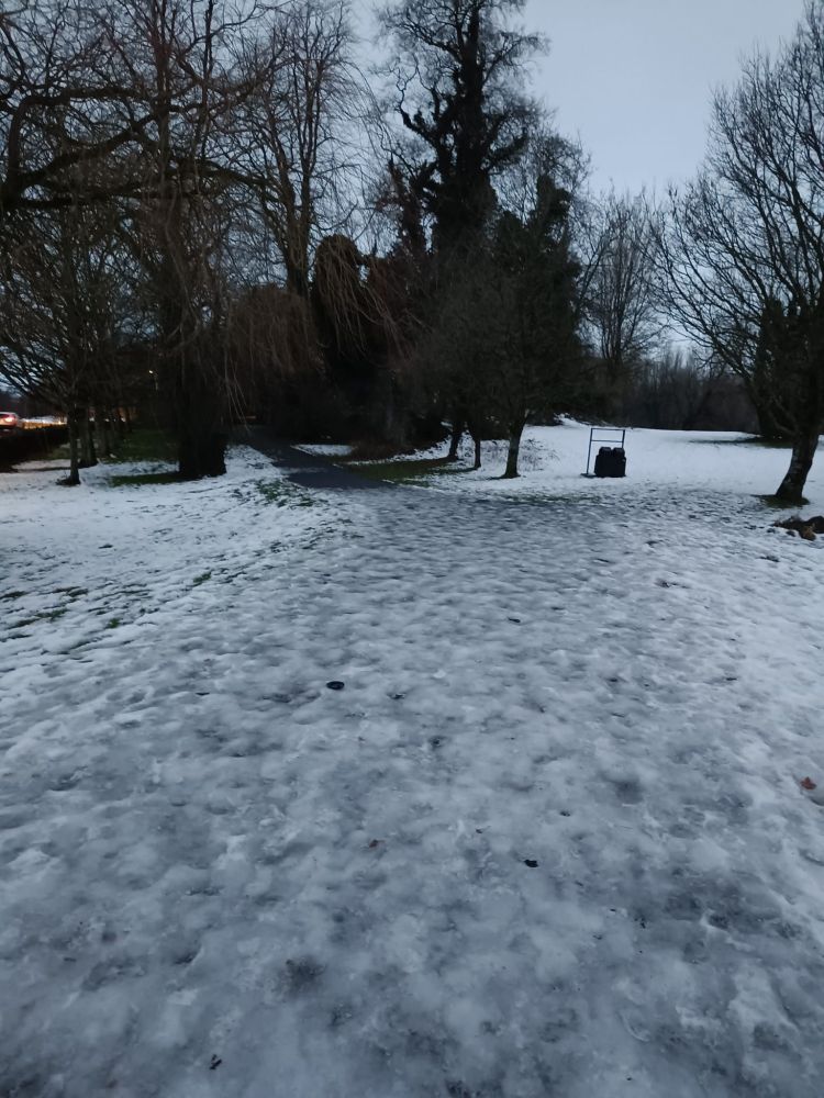 Snow at templemore town park