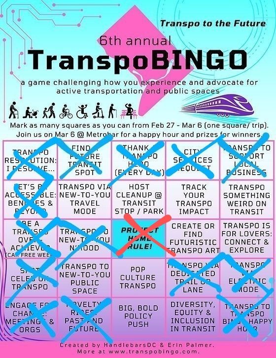 My transpobingo card