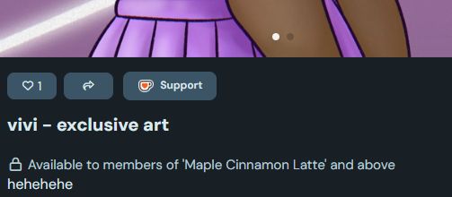 snippet of vivi exclusive art, only the arms and skirt are showing.