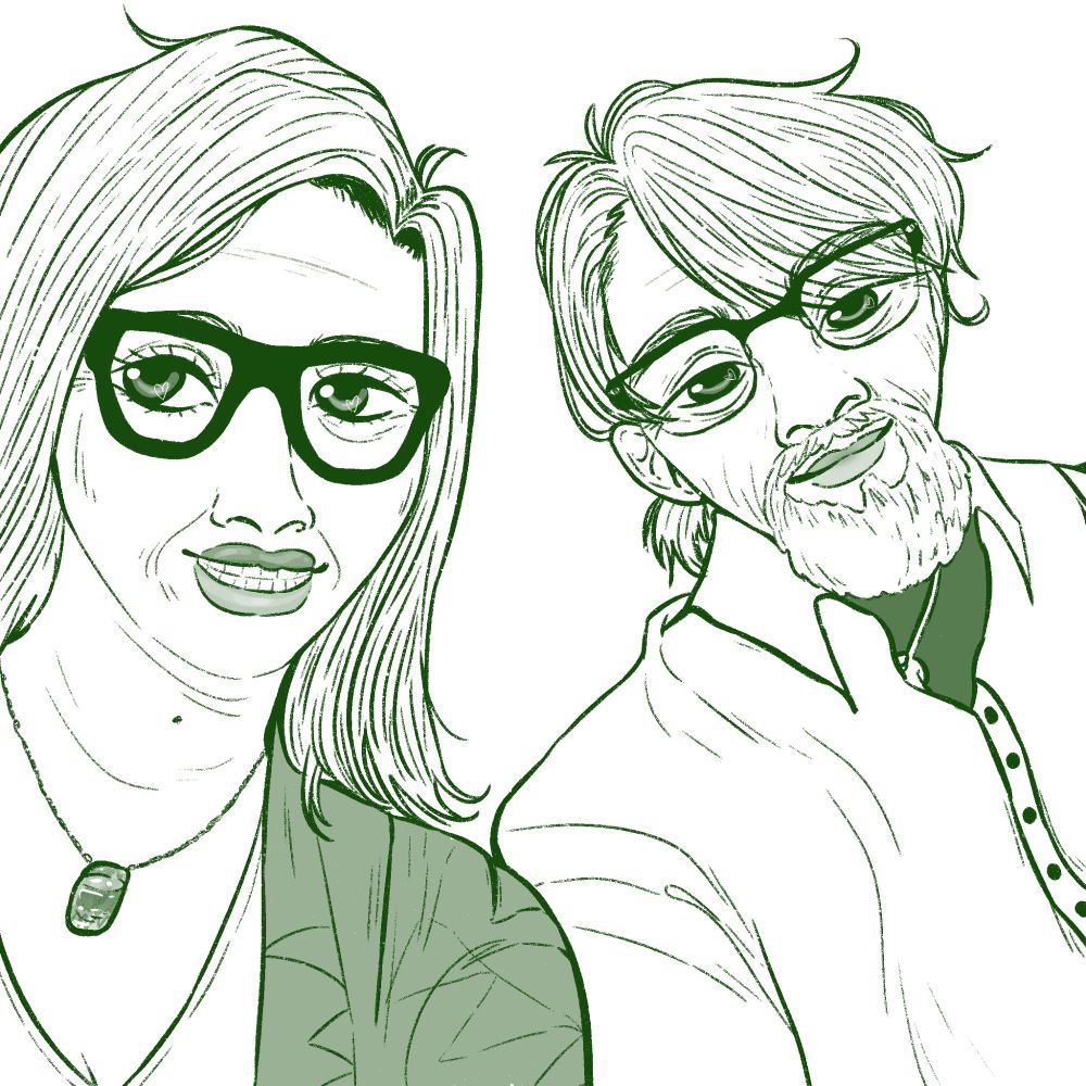 Bust sketch from a commissioner