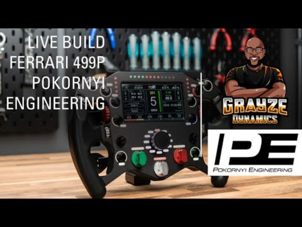 FERRARI 499P LIVE BUILD #racinggame #diy #simracingsetup @pokornyi.engineering