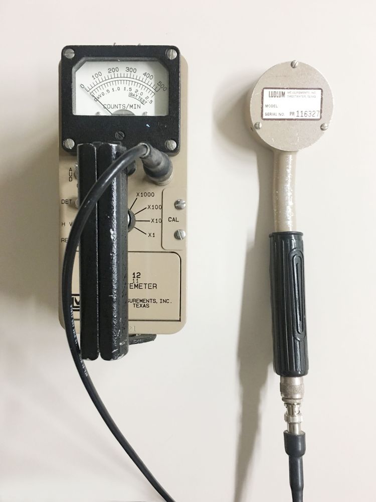 A Geiger counter 