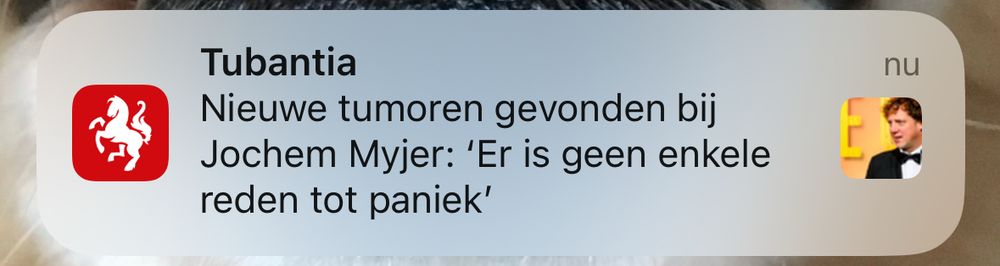 Nieuwe tumoren bij Jochem Meyer. Geen reden tot paniek