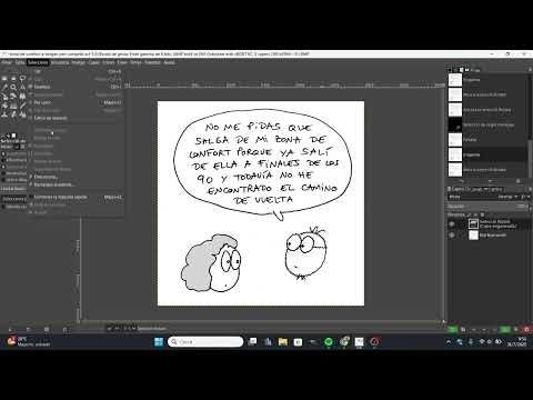 Com suprimir els forats d'una selecció amb Gimp