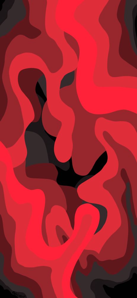 Wallpaper with Shades of red with shades of gray in a liquid organic style