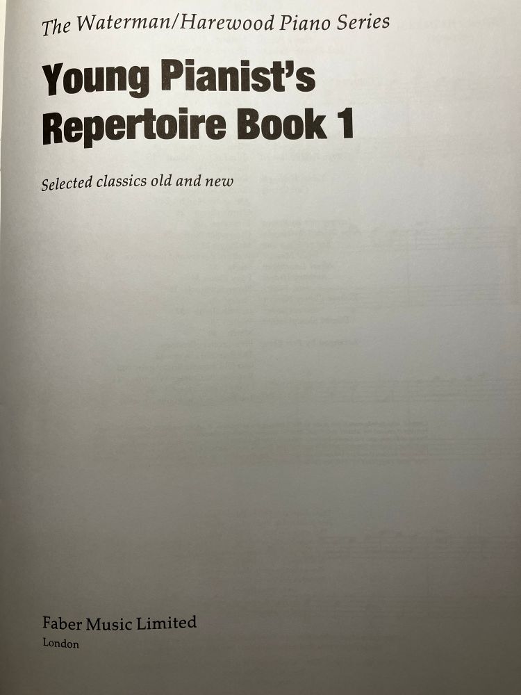 New piano book