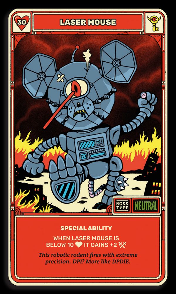 giant cartoon robot mouse runs amok in a burning city