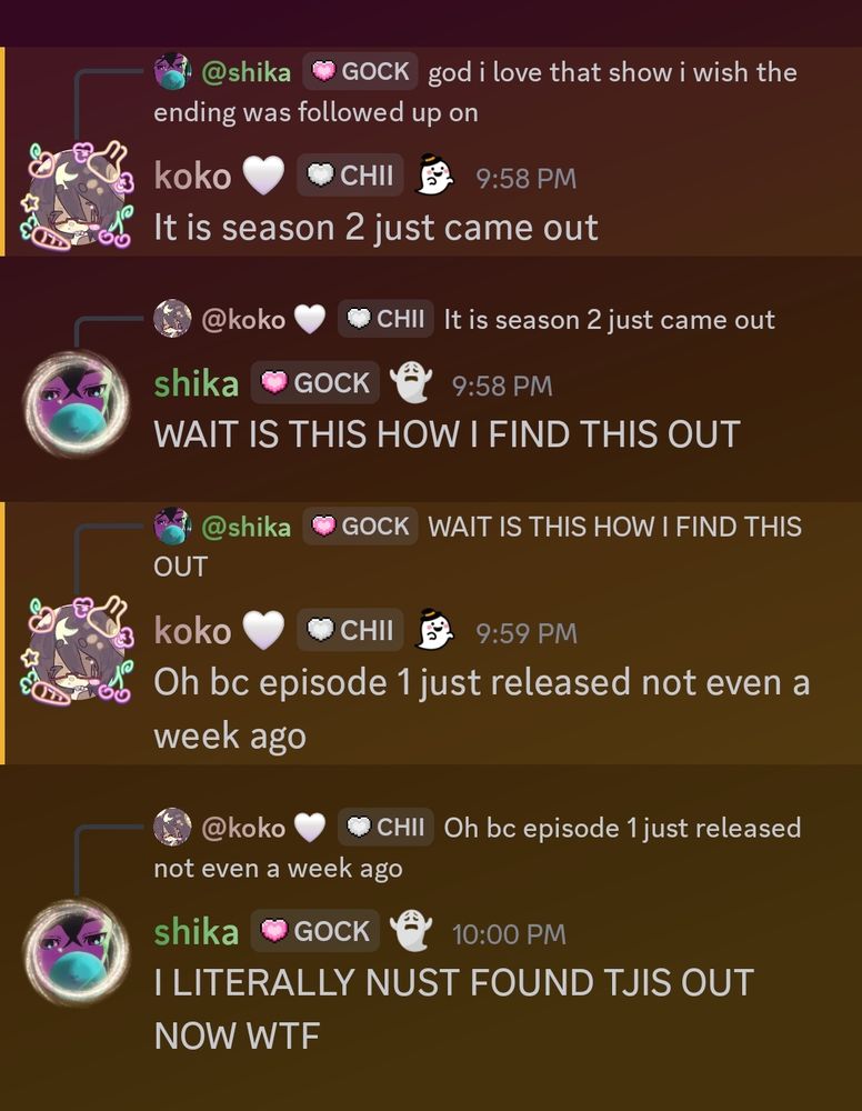Me finding out