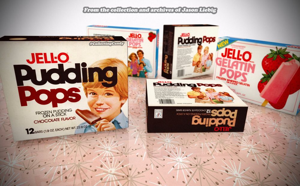 Boxes of Pudding Pops from back in the day