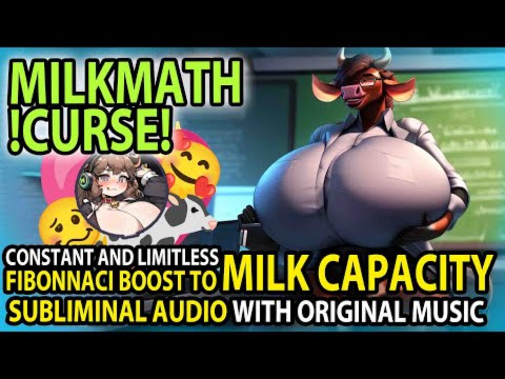 🐮📐 MILKMATH !CURSE! 📐🐮 Fibonacci Sequence/Golden Ratio Lactation / Milk Capacity Subliminal Music 🎶🐄