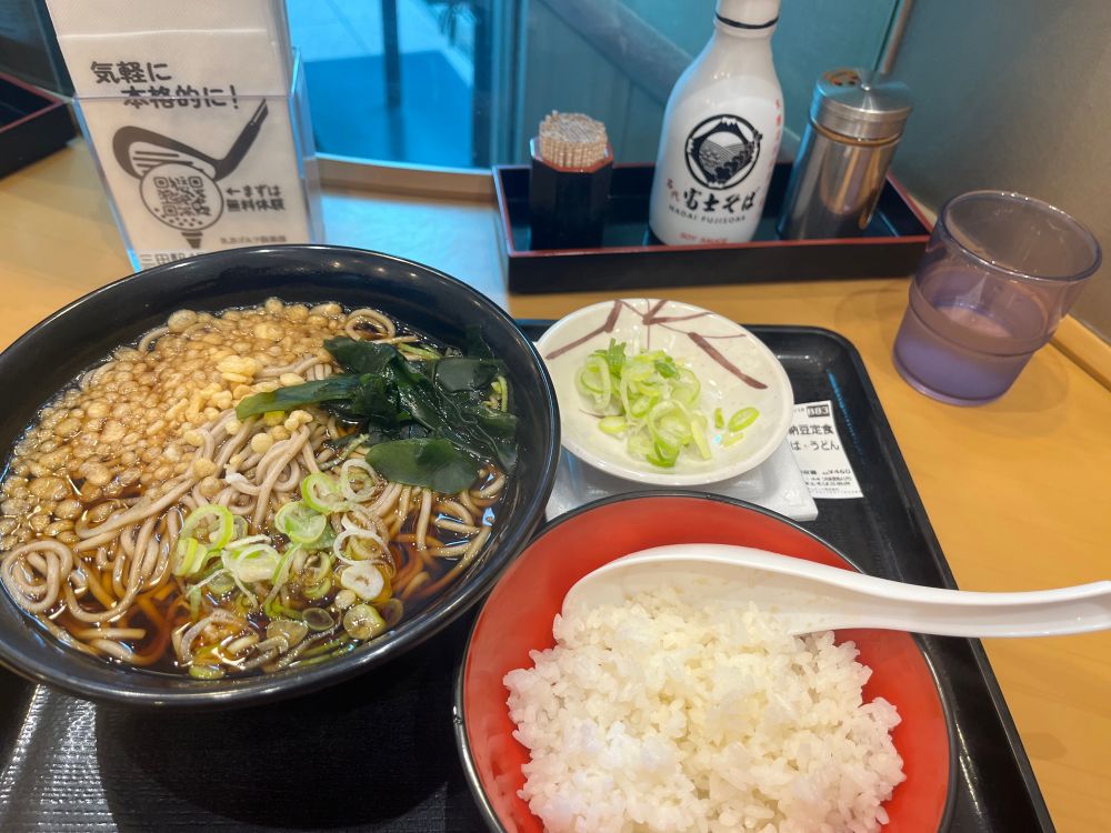 蕎麦屋の納豆定食