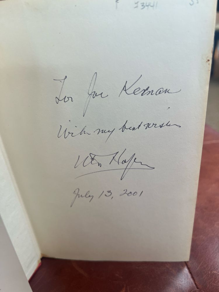 An inscription inside: “For Joe Keenan with my best wishes, Uta, Hagen, July 13, 2001.“